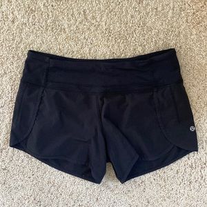 Black lululemon shorts. Size 6